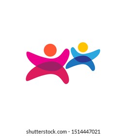 Kids Care Logo Design Vector Template 