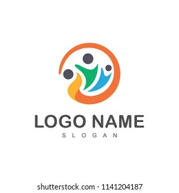 Kids care Logo, Playful People Logo