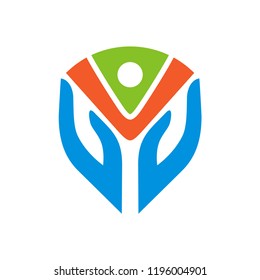 Kids Care Logo, Care Logo, Shield Logo