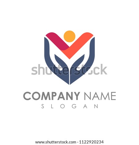 Kids Care Logo, Care Logo, Shield Logo