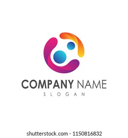 kids care logo template, parenting logo
