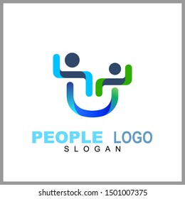 Kids care logo vector, caring children, family parenting, charity people, health care clinic, happy child play with parent