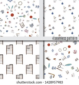 kids cars seamless pattern, vector funny surface design.