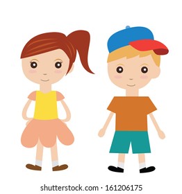 kids in casual wear
