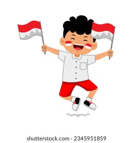 kids celebrate Indonesia Independence Day