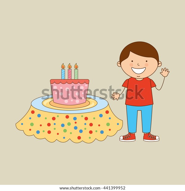 Kids Celebrating Design Stock Vector (royalty Free) 441399952 