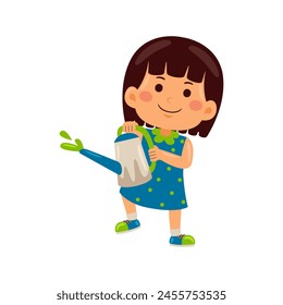 Kids celebrating Earth Day vector illustration