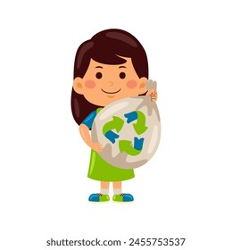 Kids celebrating Earth Day vector illustration