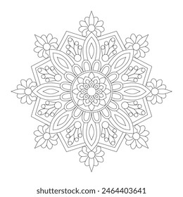 Kids Celestial Mandala Coloring Book Page for kdp Book Interior. Peaceful Petals, Ability to Relax, Brain Experiences, Harmonious Haven, Peaceful Portraits, Blossoming Beauty mandala design.