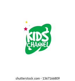 Kids Channel Logo Design Stock Vector (Royalty Free) 1367166809 ...