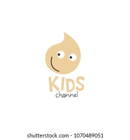 Kids channel logo icon design template. Vector illustration