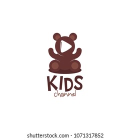 Kids channel logo icon design template. Vector illustration