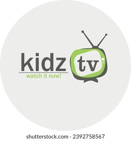 Kids Channel Logo Vector Template Design Illustration