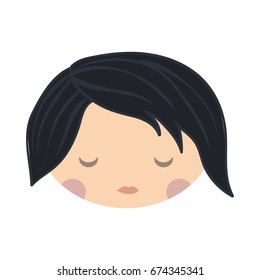 Kids character in flat style for web, info graphics and creative design. Vector illustration. Isolated on white background