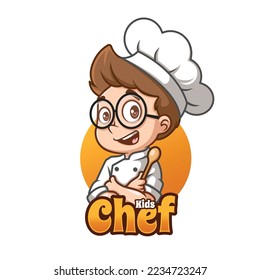 Kids Chef Creative Cute Cartoon Logo