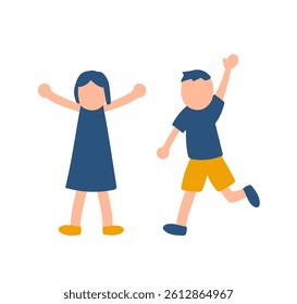 kids, children, active, summer, friends