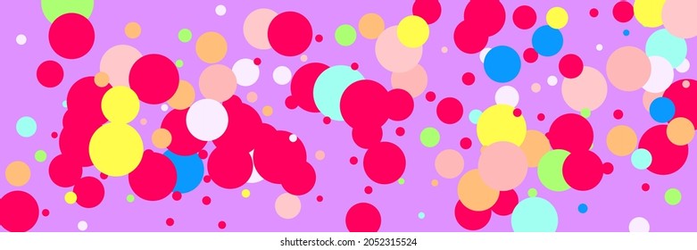 Kids Children Dark Orange Play Pattern. Multicolor Blue Yellow Indigo Mint Vibrant Composition. White Green Circles Color Red Background. Vibrant Rainbow Pink Pastel Purple Bright Background.