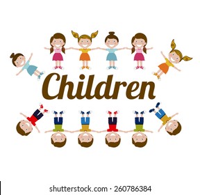 Kids and Children design, vector illustration