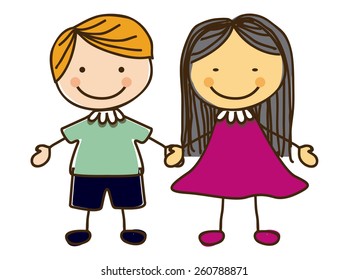 Kids and Children design, vector illustration