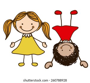 Kids and Children design, vector illustration