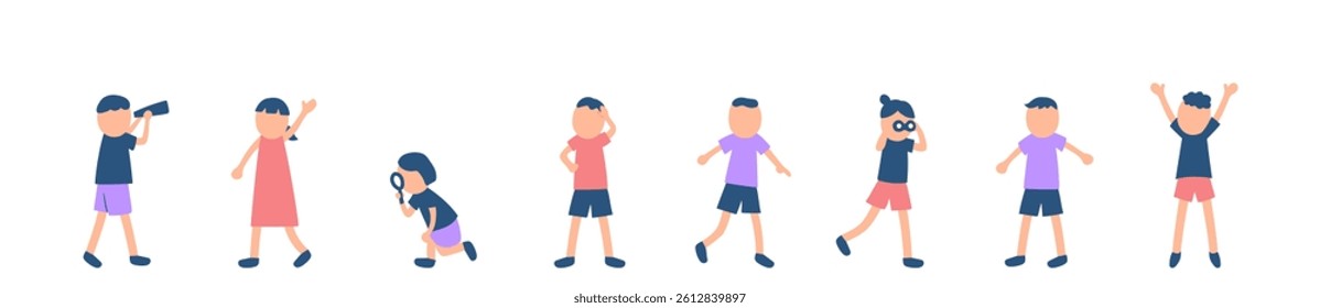 kids, children, exploration, search, summer, friends