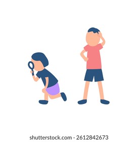 kids, children, exploration, search, summer, friends