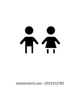 Kids or children icon web design in vector
