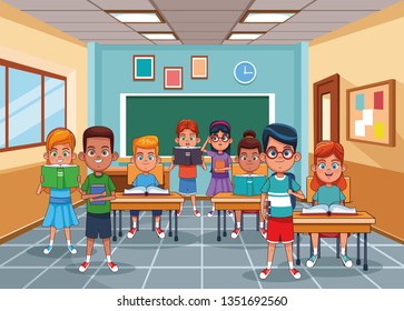 Kids Classroom Stock Vector (Royalty Free) 1351693412 | Shutterstock