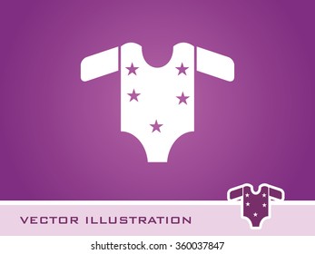 Kids Cloth icon. Eps-10.