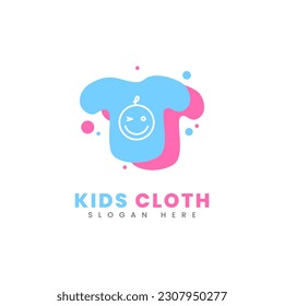 Kids cloth logo. Fashion logo vector, suitable for clothing logos, fashion business or retail business.