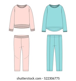 Kids clothes. Vector illustration