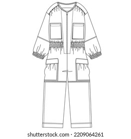 kids clothing overalls trends new drawing