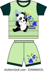 kids clothing set vector design illustration for print