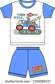 kids clothing set vector design illustration for print