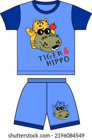 kids clothing set vector design illustration for print