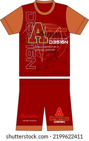kids clothing set vector t-Shirt design illustration for print