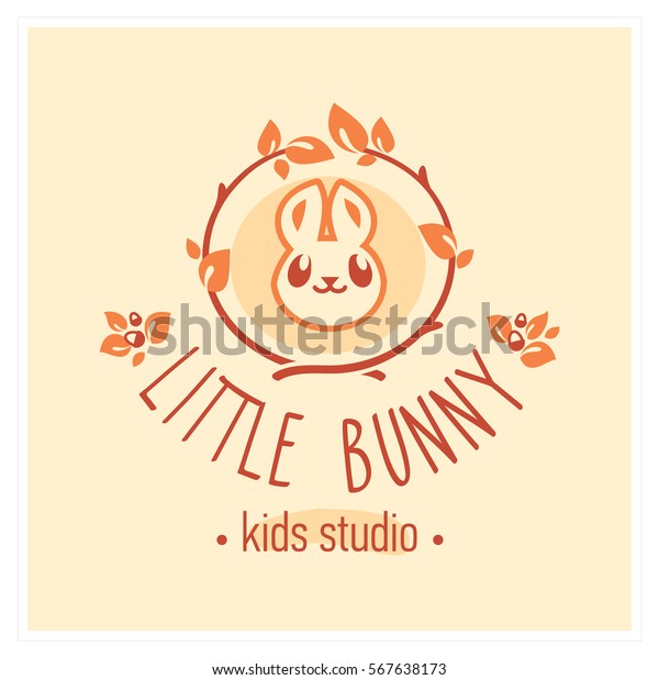 Logo De Club Enfant Avec Lapin Image Vectorielle De Stock Libre De Droits