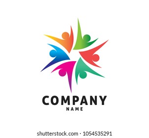 kids club school group education vector logo design template
