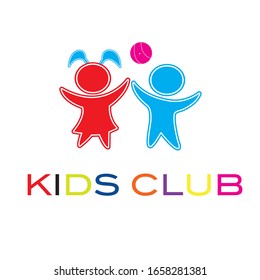 Kids Club Vector Logo Kids Llub Stock Vector (Royalty Free) 1658281381 ...