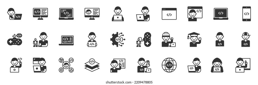 kids coding icon vector , studying, game, development, robotics