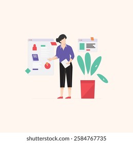 Kids Coding Illustration for design needs, Landing Pages, Animation, Apps, Presentations, Content Creator and other Promotions