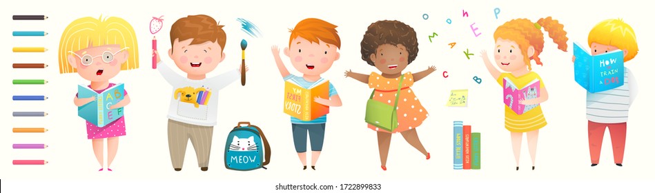 Cartoon Girl Drawing Pencil Images Stock Photos Vectors Shutterstock