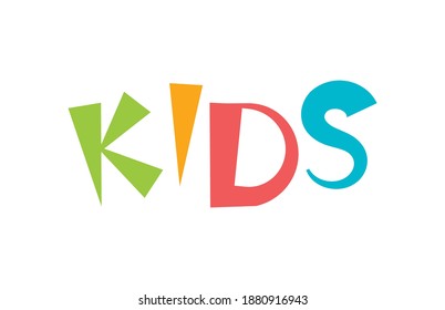 Kids Colored Letters Cartoon Fun Style Stock Vector (Royalty Free ...