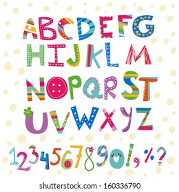 Kids colorful alphabet