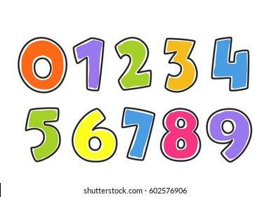 Kids Colorful Alphabet Numbers