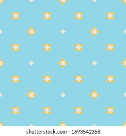 Kids colorful seamless pattern. Cute Baby pattern design background. Suitable for childrens fashion, summer, spring collections of textiles, scrapbooking paper, packaging, invitation. Vector
