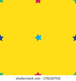 Los niños coloridos estampado de estrellas sin fisuras. Diseño de patrones personalizados.
