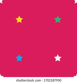 Los niños coloridos estampado de estrellas sin fisuras. Diseño de patrones personalizados.