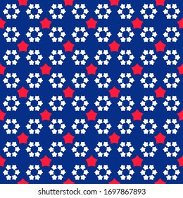 Kids colorful seamless star usa pattern. Cute Baby pattern design. Suitable for childrens fashion, summer, spring collections of textiles, scrapbooking paper, packaging, templates invitations. Vector