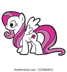 Kids Coloring Pages, Cute Unicorn Character Vector illustration EPS And Image